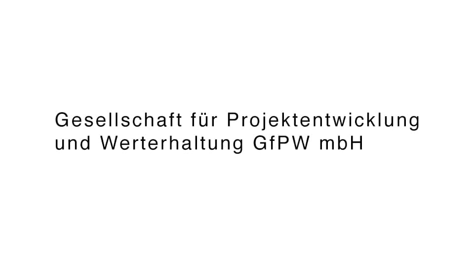 Gesellschaft für Projektentwicklung und Werterhaltung GfPW mbH